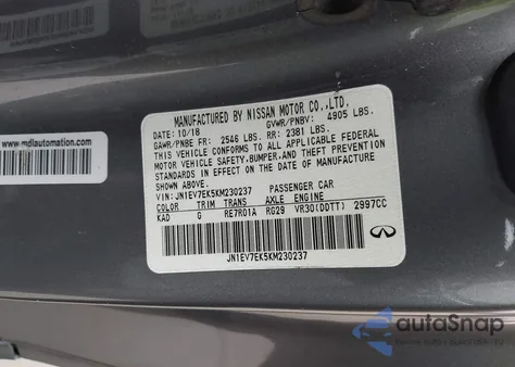 2019 Infiniti Q60 3.0T Luxe from USA, damaged, VIN JN1EV7EK5KM230237